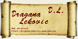 Dragana Leković vizit kartica
